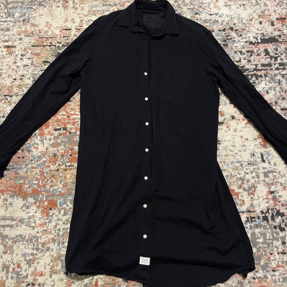 Frank and Eileen Black Mary Shirt Dress Button Down Medium - Picture 2 of 2